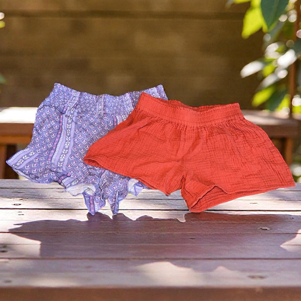 Girls Pull On Shorts (7/8) 2 Pair